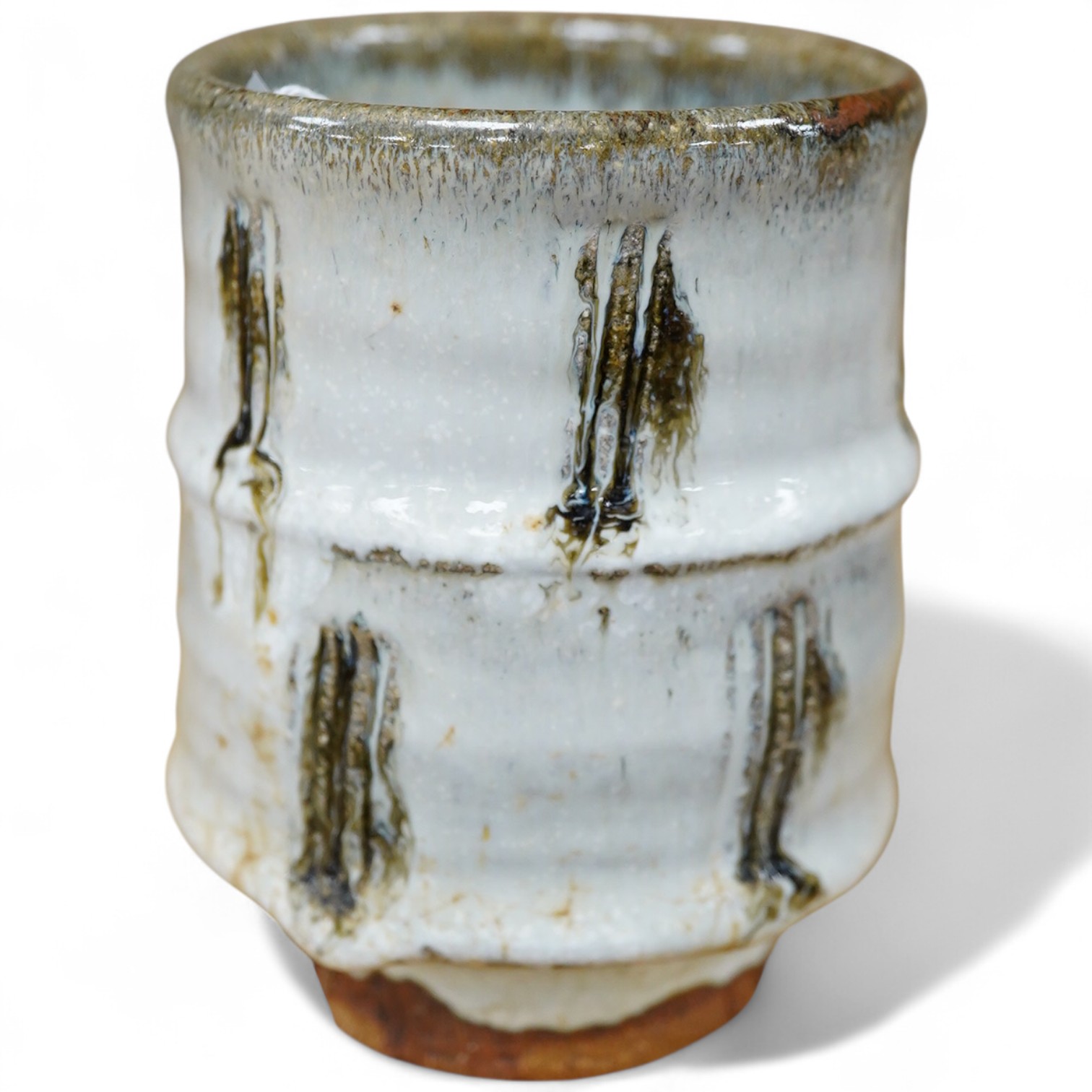 Jim Malone (b.1946), a glazed studio pottery cup, 10.5cm